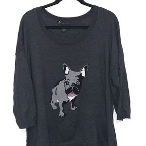 Lane Bryant French Bulldog Knit Sweater